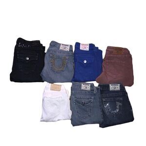 Lot of 7 True Religion Jeans Size 26